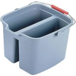 Rubbermaid Commercial Brute 17 Qt. Gray Double Mop Pail