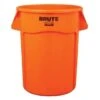 Rubbermaid Commercial 44 Gal Brute Hi-Vis Or Round Vented Trash Can Case Of 4