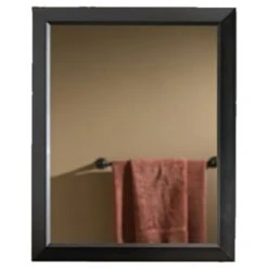 Jensen Medicine Cabinet 15 X 19" Stainless Steel With Oil-Rubbed Bronze Frame