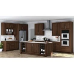 Hampton Bay Hampton Assembled 9x34.5x24" Base Kitchen Cabinet "cognac 12 Hampton Bay Hampton Assembled 9x34.5x24" Base Kitchen Cabinet "cognac -Whirlpool Shop 324447 DetailedProductView3 Lg