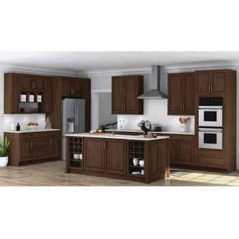 Hampton Bay Hampton Assembled 9x34.5x24" Base Kitchen Cabinet "cognac 6 Hampton Bay Hampton Assembled 9x34.5x24" Base Kitchen Cabinet "cognac - Image 4