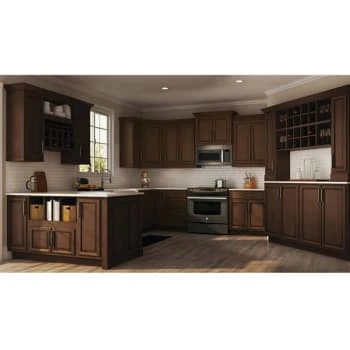 Hampton Bay Hampton Assembled 9x34.5x24" Base Kitchen Cabinet "cognac 9 Hampton Bay Hampton Assembled 9x34.5x24" Base Kitchen Cabinet "cognac - Image 7