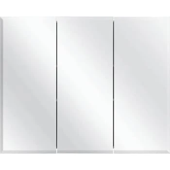 Glacier Bay Frameless Tri-View Medicine Cabinet 36-3/8" W X 30-3/16" H 3 Glacier Bay Frameless Tri-View Medicine Cabinet 36-3/8" W X 30-3/16" H