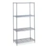Safco 4-Shelf Industrial Wire Shelving, 48"w X 18"d X 72"h, Metallic Gray -Whirlpool Shop 330371 MainProductImage Lg