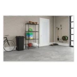 Safco 4-Shelf Industrial Wire Shelving, 48"w X 18"d X 72"h, Metallic Gray -Whirlpool Shop 330371 RightView Lg