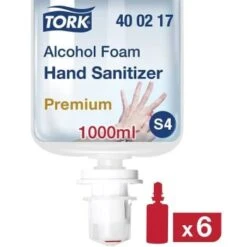 Tork Premium Alcohol Foam Hand Sanitizer 1 L Bottle Unscented Case Of 6 12 Tork Premium Alcohol Foam Hand Sanitizer 1 L Bottle Unscented Case Of 6 -Whirlpool Shop 330780 FrontView straighton Lg