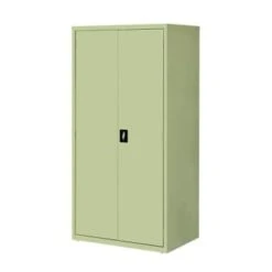 Hirsh Welded Steel Storage Cabinet With 4 Adjustable Shelves, 24" D X 36" W X 72" H, Putty -Whirlpool Shop 334041 LeftView Lg