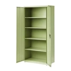 Hirsh Welded Steel Storage Cabinet With 4 Shelves, 18" D X 36" W X 72" H, Putty 19 Hirsh Welded Steel Storage Cabinet With 4 Shelves, 18" D X 36" W X 72" H, Putty -Whirlpool Shop 334043 DetailedProductView4 Lg