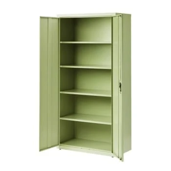 Hirsh Welded Steel Storage Cabinet With 4 Shelves, 18" D X 36" W X 72" H, Putty 9 Hirsh Welded Steel Storage Cabinet With 4 Shelves, 18" D X 36" W X 72" H, Putty - Image 7