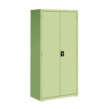 Hirsh Welded Steel Storage Cabinet With 4 Shelves, 18" D X 36" W X 72" H, Putty 4 Hirsh Welded Steel Storage Cabinet With 4 Shelves, 18" D X 36" W X 72" H, Putty - Image 2