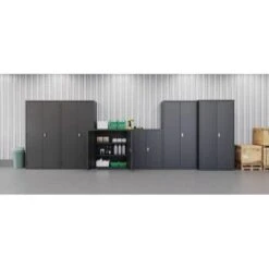 Hirsh Welded Steel Storage Cabinet With 2 Shelves, 18" D X 36" W X 42" H, Black -Whirlpool Shop 334044 DetailedProductView12 Lg
