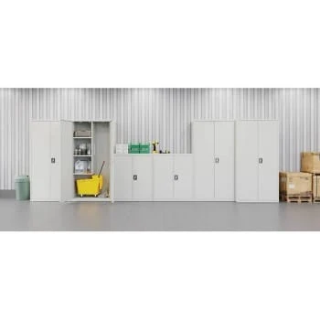 Hirsh Janitorial Cabinet, 18" D X 36" W X 72" H, Light Gray 9 Hirsh Janitorial Cabinet, 18" D X 36" W X 72" H, Light Gray - Image 7