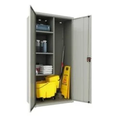 Hirsh Janitorial Cabinet, 18" D X 36" W X 72" H, Light Gray 14 Hirsh Janitorial Cabinet, 18" D X 36" W X 72" H, Light Gray -Whirlpool Shop 334049 DetailedProductView7 Lg