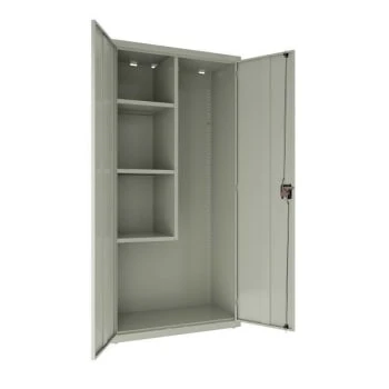 Hirsh Janitorial Cabinet, 18" D X 36" W X 72" H, Light Gray 4 Hirsh Janitorial Cabinet, 18" D X 36" W X 72" H, Light Gray - Image 2