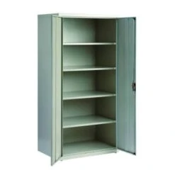 Hirsh Welded Steel Storage Cabinet With 4 Adjustable Shelves, 24" D X 36" W X 72" H, Light Gray 19 Hirsh Welded Steel Storage Cabinet With 4 Adjustable Shelves, 24" D X 36" W X 72" H, Light Gray -Whirlpool Shop 334533 DetailedProductView3 Lg