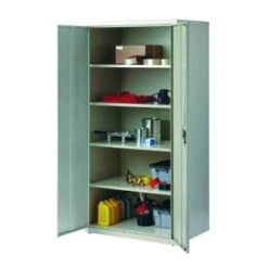 Hirsh Welded Steel Storage Cabinet With 4 Adjustable Shelves, 24" D X 36" W X 72" H, Light Gray 22 Hirsh Welded Steel Storage Cabinet With 4 Adjustable Shelves, 24" D X 36" W X 72" H, Light Gray -Whirlpool Shop 334533 DetailedProductView9 Lg