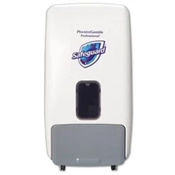Safeguard Wall-Mount Push-Style Foam Hand Soap Dispenser (White/gray)