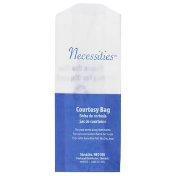 HOSPECO 3 X 2 X 8 In Napkin Disposal Bag (500-Carton) (White) 3 HOSPECO 3 X 2 X 8 In Napkin Disposal Bag (500-Carton) (White)