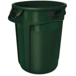 Rubbermaid Brute 32 Gallon Dark Green Round Trash Can
