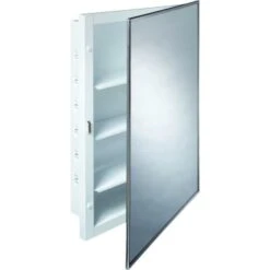 16w X 22" Recessed Mount Mirror Medicine Cabinet