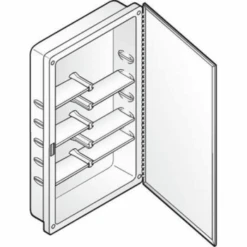 Recessed Mirrored Medicine Cab 16x26od - 14x24id With Plastic Shelves 6 Recessed Mirrored Medicine Cab 16x26od - 14x24id With Plastic Shelves -Whirlpool Shop 404304 4C Lg
