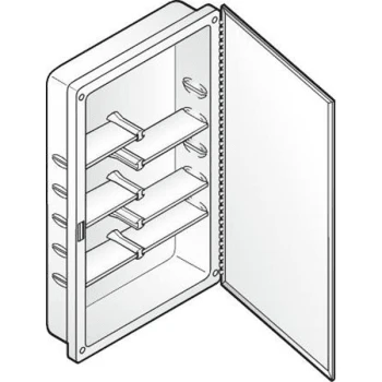 Recessed Mirrored Medicine Cab 16x26od - 14x24id With Plastic Shelves 4 Recessed Mirrored Medicine Cab 16x26od - 14x24id With Plastic Shelves - Image 2