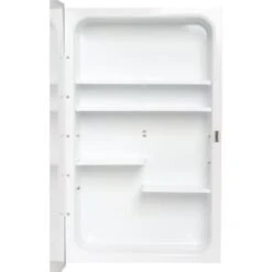 Recessed Mirrored Medicine Cab 16x26od - 14x24id With Plastic Shelves 7 Recessed Mirrored Medicine Cab 16x26od - 14x24id With Plastic Shelves -Whirlpool Shop 404304 K Lg