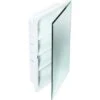 16w X 26"h Recessed Beveled Edge Mirrored Medicine Cabinet With Steel Body -Whirlpool Shop 404419 Lg