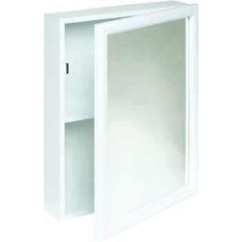 Zenith 16w X 20" Surface Mount White Wood Mirrored Medicine Cabinet 3 Zenith 16w X 20" Surface Mount White Wood Mirrored Medicine Cabinet