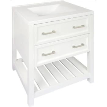 Modular Vanity Tops 37x22" Solid White Marble Bathroom Vanity Sink Top And Bowl 4 Modular Vanity Tops 37x22" Solid White Marble Bathroom Vanity Sink Top And Bowl - Image 2