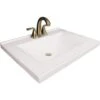 Modular Vanity Tops 37x22" Solid White Marble Bathroom Vanity Sink Top And Bowl