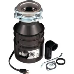 InSinkErator® Badger 5™ 1/2 HP, Garbage Disposal W/ Power Cord -Whirlpool Shop 405301 v IncludedHardware KWI Lg