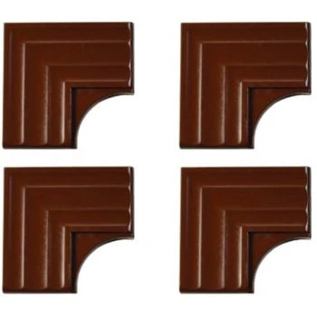 MirrEdge™ Contemporary Corner Plates (Royal Oak) (40-Pack) 3 MirrEdge™ Contemporary Corner Plates (Royal Oak) (40-Pack)