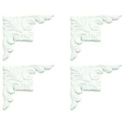 MirrEdge™ Décor Corner Plates (Dove White) (40-Pack)