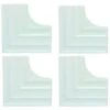 MirrEdge™ Dove White Contemporary Corner Plates, Package Of 40 -Whirlpool Shop 420579 WebOnly Lg