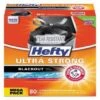 Hefty 13 Gal 0.9 Mil Low-Density Trash Bag (Black) (80-Box)