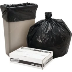 Maintenance Warehouse® 44 Gal 0.9 Mil Low-Density Trash Bag (100-Pack) (Black)