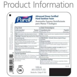 Purell 1200 Ml Fragrance Free Advanced Green Certified Hand Sanitizer Foam (2-Case) 13 Purell 1200 Ml Fragrance Free Advanced Green Certified Hand Sanitizer Foam (2-Case) -Whirlpool Shop 531298 v DetailedProductView4 Lg