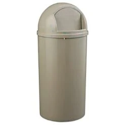 Rubbermaid Marshal 25 Gallon Trash Can (Beige) -Whirlpool Shop 531858 w DetailedProductView2 Lg