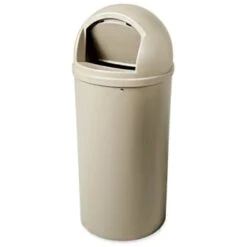Rubbermaid Marshal 25 Gallon Trash Can (Beige) -Whirlpool Shop 531858 w DetailedProductView5 Lg