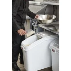 Rubbermaid Prosave 2.75 Gallon Ingredient Bin W/ Sliding Lid (White) -Whirlpool Shop 532093 w DetailedProductView5 Lg