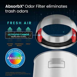 Hls Commercial 16 Gallon Stainless Steel Round Open Top Trash Can -Whirlpool Shop 532227 DetailedProductView2 Lg