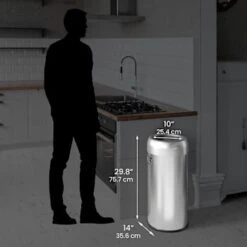 Hls Commercial 16 Gallon Stainless Steel Round Open Top Trash Can -Whirlpool Shop 532227 DetailedProductView3 Lg