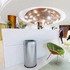 Hls Commercial 16 Gallon Stainless Steel Round Open Top Trash Can -Whirlpool Shop 532227 DetailedProductView5 Lg