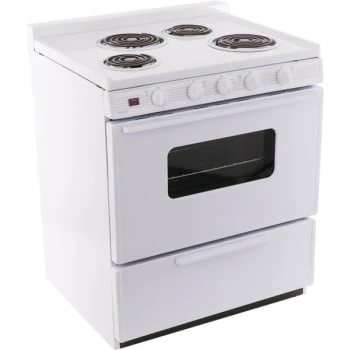 Premier® 30 In Electric Front Control 3.9 Cu. Ft. Coil Stove W/ Window (White) 4 Premier® 30 In Electric Front Control 3.9 Cu. Ft. Coil Stove W/ Window (White) - Image 2