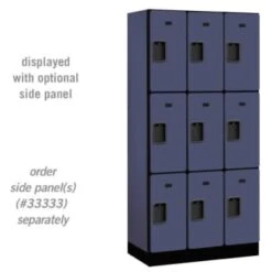 Salsbury Industries® Blue Triple Tier-Wood Locker 6 Feet High X 18 Inches -Whirlpool Shop 621078 w AlternateImageView Lg