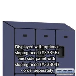 Salsbury Industries® Blue Triple Tier-Wood Locker 6 Feet High X 18 Inches -Whirlpool Shop 621078 w DetailedProductView7 Lg