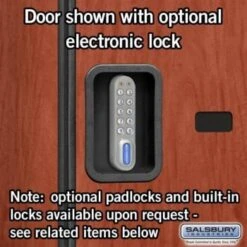 Salsbury Industries® Cherry-Double Tier S Style-Wood Locker 6 Feet X 18 Inches -Whirlpool Shop 621085 w DetailedProductView5 Lg