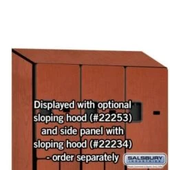 Salsbury Industries® Cherry-Double Tier S Style-Wood Locker 6 Feet X 18 Inches -Whirlpool Shop 621085 w DetailedProductView7 Lg