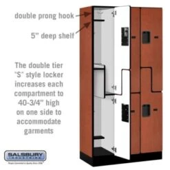Salsbury Industries® Cherry-S Style-Wood Locker 6 Feet X 18 Inches 14 Salsbury Industries® Cherry-S Style-Wood Locker 6 Feet X 18 Inches -Whirlpool Shop 621093 w DetailedProductView2 Lg